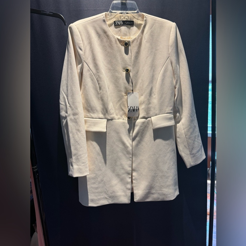 Zara structured formal jacket/blazaer/overcoat